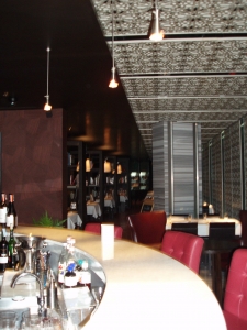 La Truffe Bar & Restaurant behind