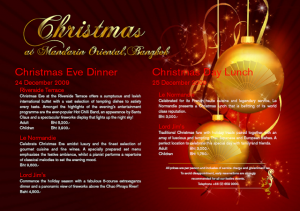 Christmas at the Oriental, (image file credit: Mandarin Oriental Hotel)