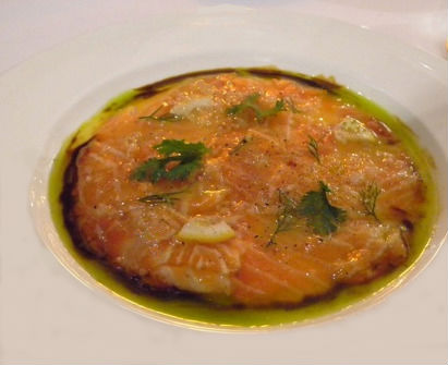 Marinated Salmon, Cafe Siam (image credit: restaurantdiningcritiques.ccom 