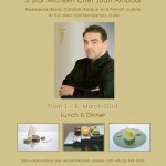 Juan Amador at Le Normandie, March 1-6