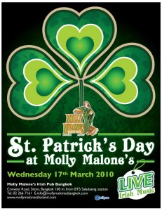 St Patrick's Day, Molly Malone's