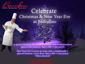 Christmas & New Year's at Beccofino Thonglor