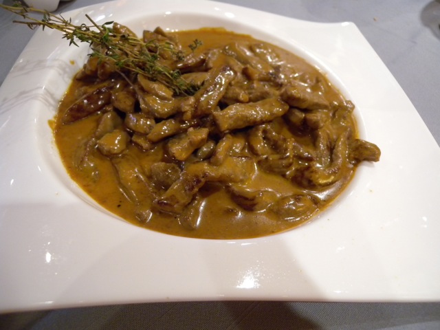 Veal Strognoff without Noodles