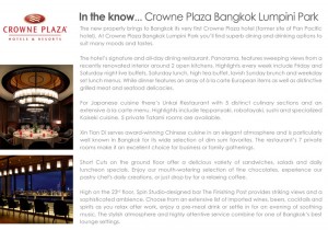 Crowne Plaza Bangkok Lumpini