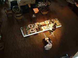 Teatime Lobby Buffet from above