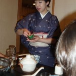 Girl in Kimono serving