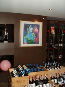 Painting by Christian Develter, Wines by Wine Connection Co. Ltd.